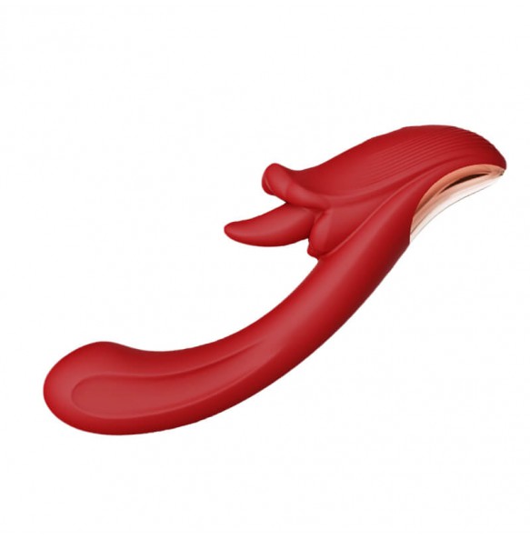 MizzZee - Angel's Kiss Licking Heating Vibrator (Chargeable - Red)